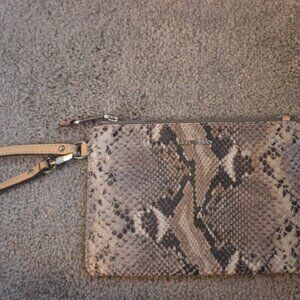 Cole Haan Snake Skin Wristlet